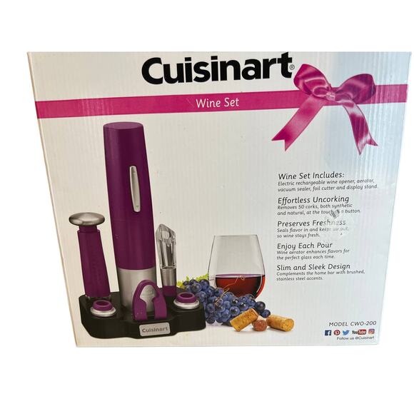 Cuisinart Electric Wine Opener Gift Set - Picture 1 of 6